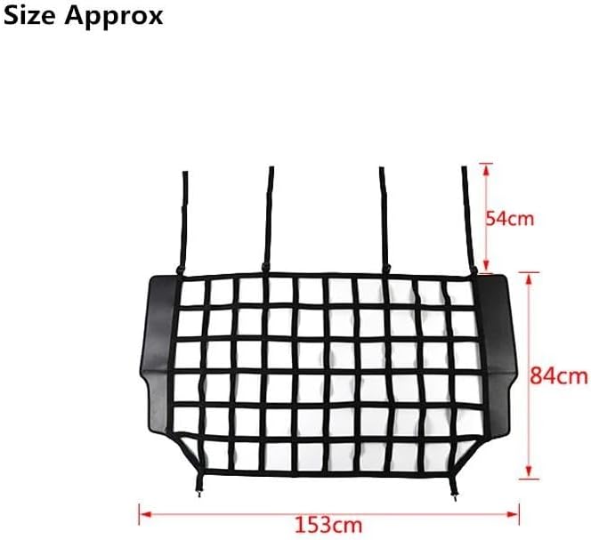 Car Nets Dog Barrier Protector Isolation Pet Net Trunk Safety Mesh For Jeep For Wrangler JK JL For Gladiator JT 2007-2023 Interior Moulding Black Cargo Net