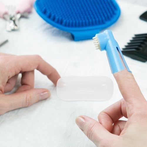 KICHOUSE Finger Case Storage Pp Toothbrush 20pcs Portable Box Pet