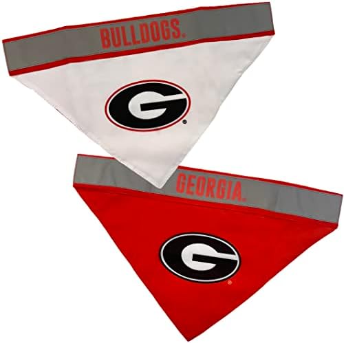 Pets First NCAA Goergia Bulldogs TIE Bandana, Large/X-Large. Dog Football Reflective Bandana Scarf Bib for Pet, Cat, or Dog. The Ultimate Game-Day, Party Bandana