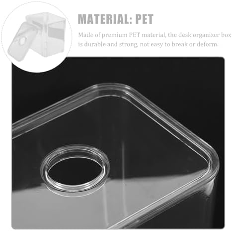 2pcs Cotton Swab Holder and Cotton Pad Container with Stackable Flat Lid Design, Portable Pet Makeup Organizer for Home and Kitchen, Convenient to Use and Wide Application