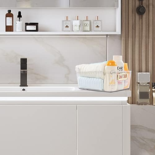 Idotry 6-Pack Clear Pantry Storage Bins, Plastic Organizer Bins