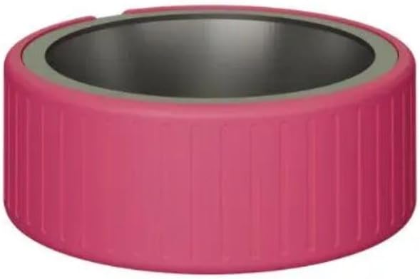 Pet Station Elevated Dog Bowl Stand for 6.8 in. Bowls - 3D Printed Dog Feeder - Adjustable Height Legs and Magnetic Fridge Mount Feeding Station - Made in USA (Pink, Bowl + Full Combo)