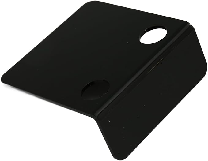 Aramox Acrylicistic Acrylic Shelf Small Monitoring Wall Cameras Wall Shelf for Cameras and Baby Monitor in Offices and Garages (Black)