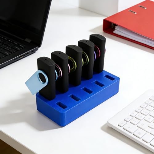 Flash Drive Desk Organizer Stand FEWINA USB Holder Storage Electronic Accessories Organizer for USB Flash Drive Stand, Thumb Drive Holder, Jump Drive Stands, Blue
