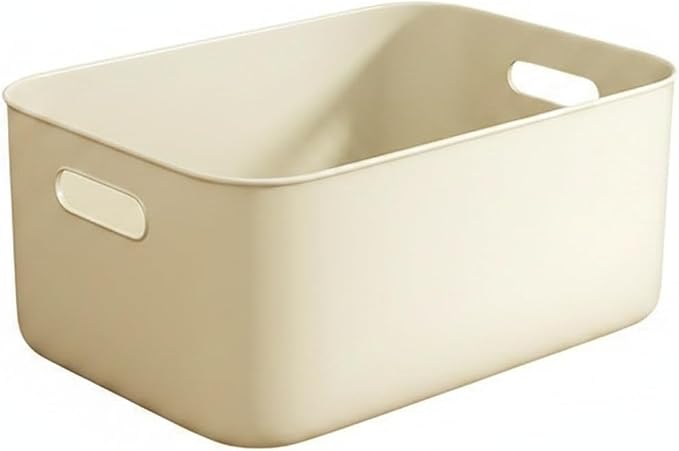 Dog Shaped Storage Bin with Lid and Handle, Decorative PP Plastic Organizer Box for Home, Office, and Craft Supplies