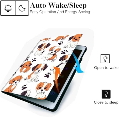 for Microsoft Surface Pro 7 Plus,Surface Pro 7/6/5/4 12.3" Tablet Case,Auto Wake/Sleep,Adjustable Stand Protective Cover - Cute Cartoon Dog