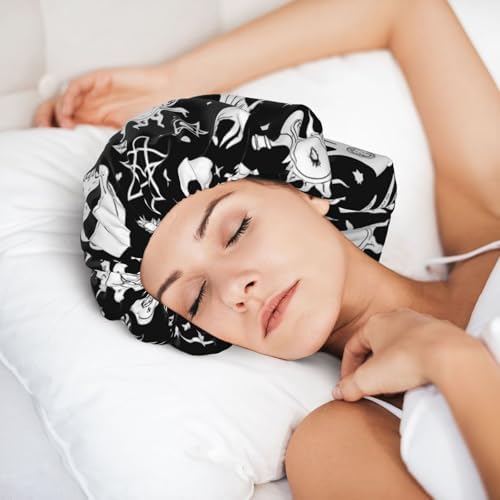 Adjustable Silk Satin Night Cap Women's Men's Sleep Cap