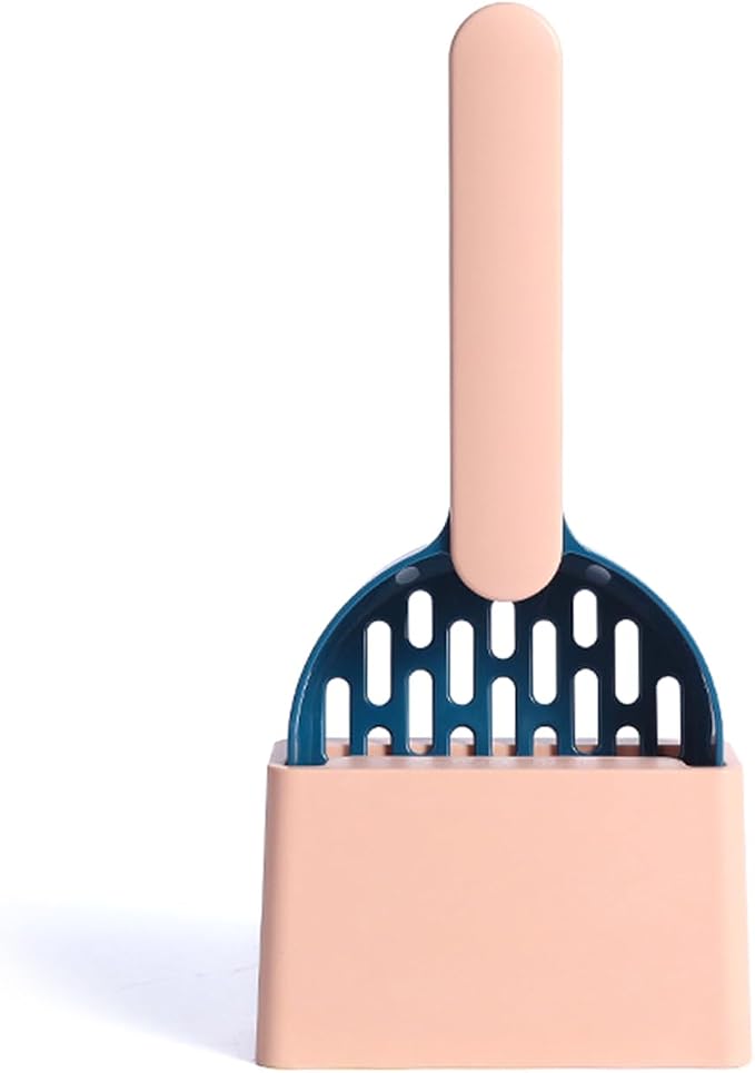 Pet Litter Scooper for Kitten Litter Tool Kits Pour Out with Stand Device