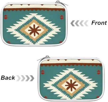 Women's Simple Thin Pencil Case Waterproof And Portable Perfect Organizer Box Ethnic Indiana Southwest Western Tribal Aztec Green