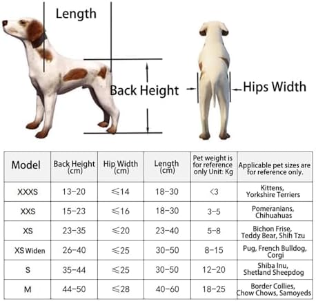 Pet Trailer Dog Bicycle Trailer Paw Cart Durable Aluminum Frame with Soft Abdominal Support Harness for Outdoor Walking Travel & Disabled Pet Mobility Support