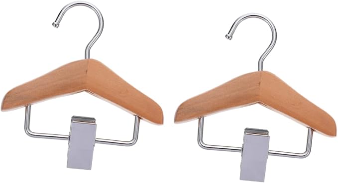 COLLBATH 2pcs Pet Dog Clothes Hanger Dog Skirt Hanging Clip Cat Costume Organizer Space Saver Hanger Organizer