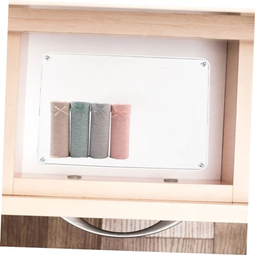 Mobestech 2pcs Pet Desk Drawer Organizer Versatile Storage Bin for Earrings Office Kitchen Hotel Living Room