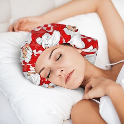 Adjustable Silk Satin Night Cap Women's Men's Sleep Cap