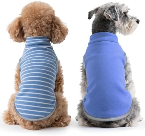 Idepet Dog Fleece Sweater,Soft Puppy Sweatshirt Warm Winter Shirt
