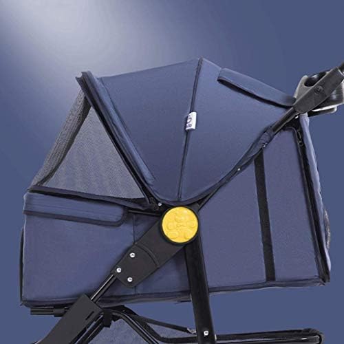 Pet Stroller-3 Wheel Stroller, Foldable Dog Liner and Storage Basket, for Small Medium Size，98 * 57 * 105cm