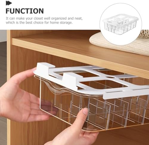 Drawer Type Socks Management Box with Lid, Pet Multi Grid Organizer
