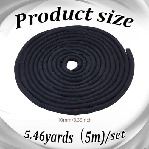 UNICRAFTALE Cable Wrap Cord Protector from Cats Dogs 5m Black Flexible Cable Sleeve for Cable Management Polyester Cable Cord Organizer Protect Cords from Pets for TV Computer Home Theater Office