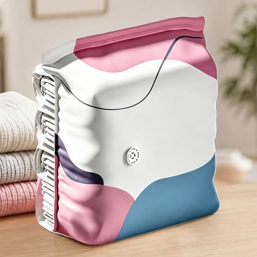 6pcs Travel Vacuum Bags Reusable No-Pump Vacuum Storage Bags (Medium) | 2pcs Vacuum Seal Bags Without Pump; Travel Space Saver Bags for Clothes & Bedding; Reusable PET-PE; Upright Design; Double