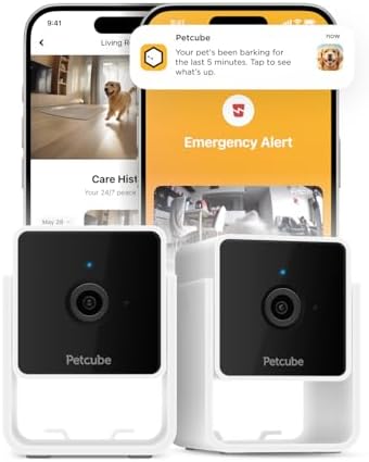 Petcube Cam (2-Pack) – Wi-Fi Pet & Security Camera with App