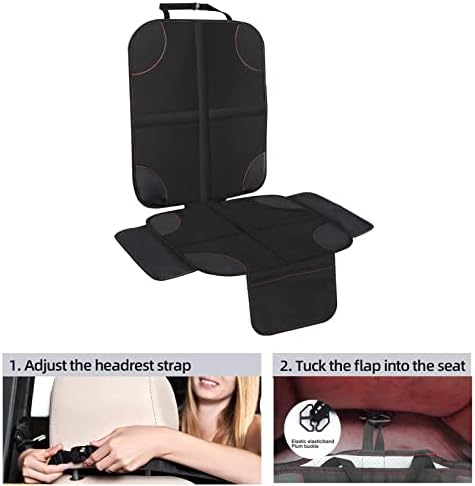 Cover Seat Protective Sheet Mat Pad Auto Protector Pet Dirt Kick Mat-Organizer Protective Cover with Thickest Padding Car Pad