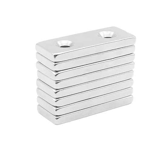 1/2/5/10PCS 50x20x5-5mm Big Strip Block Holes 5mm 50 * 20 * 5-5 Thick Quadrate Permanent NdFeB Sheet 50x20x5-5 Magnets(1PCS)