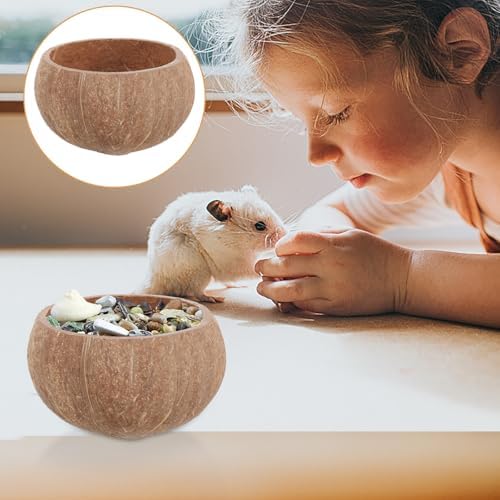 Mobestech Carrot Shaped Small Animal Water Bowl with Food Storage Organizer, Household Hamster and Guinea Pig Feeding Bowl for Cages, Pet Supplies for Rabbits and Rodents