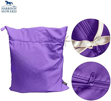 Pet Washing Bag Dog Cat Horse Hair Laundry Bag for Rug Sheet Boots Pets Laundry Helper by Harrison Howard Light Purple