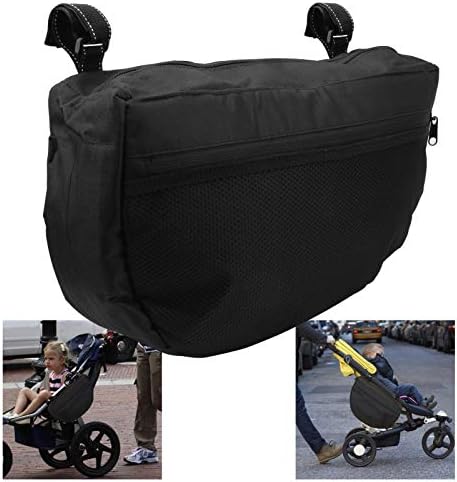 HERCHR Baby Stroller Storage Bag, Multifunctional Baby Stroller Hanging Bag Organizer Bag Stroller Organizer Non Slip Straps Stroller Holder for Stroller, Umbrella and Pet Stroller