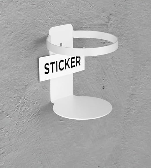 Mount Plus White Universal Medical Wipe Holder Installed on Mobile Cart Pole | Heavy Duty Wall Mount Good for Kitchen Bathroom Household Office Classroom Gym Hospital Clinic