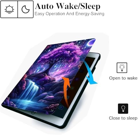 for Microsoft Surface Pro 8-13" 2021 Tablet Case,Auto Wake/Sleep,Adjustable Stand Protective Cover - Purple Tree of Life