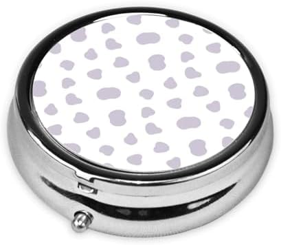 Mini Pill Box, Portable Round Organizer for Daily Vitamins, Travel Pill Case Pocket Purse Use, Waterproof Design for Men Women, Cute Cartoon Pandas