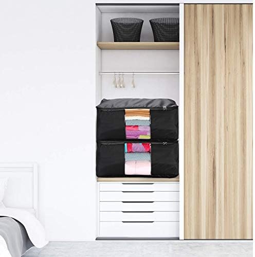 Clothing Pillow Beddings Blankets Organizer Storage Containers With Zippers,Breathable and Moistureproof.
