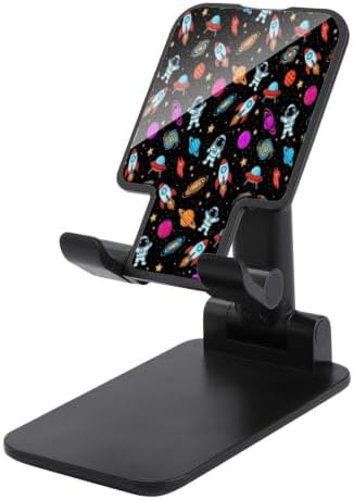 Travel Lightweight Space Astronaut Rocket Cell Phone Holder | Foldable Adjustable, Desk Phone Stand, Hands Free, Viewing Accessory, Daily Use