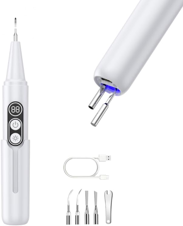 Dog Plaque Remover - Ultrasonic Tooth Cleaner for Dogs,6 Cleaning Modes,TypeC Rechargeable,Waterproof,Professional Dental Care for Dogs