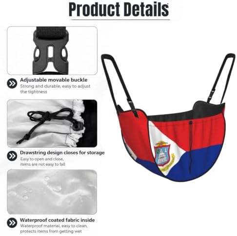 Flag of Saint Martin Car Seat Organizer-Backseat Storage Bag for Travel | Waterproof Durable. Holds Snacks Gear Essentials. Fits Most Cars.