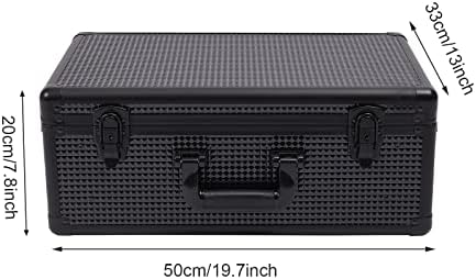Beauty Salon Barber Case,Hair Stylist Tool Kits Organizer,Professional Barber Travel Carry Case for Hair Scissors Tools Hair Stylist Pet Groome,Barber Carrying Case with Code Lock (Large Black)