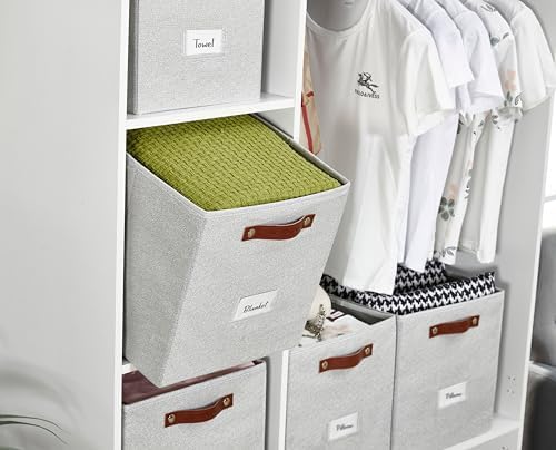 DECOMOMO Storage Bins, Storage Baskets for Shelves