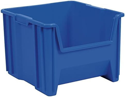 Akro-Mils Stak-N-Store Stackable Storage Bins, 17.5"x16.5"x12.5", Blue 2Pk