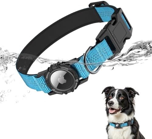 AirTag Dog Collar, IP68 Waterproof Integrated Air Tag Dog Collars