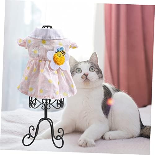 iplusmile Iron Pet Clothes Display Stand Mannequin Rack for Cat Dog Garment Showcase Smooth Rounded Edges Wrinkle Storage Holder for Pet Apparel