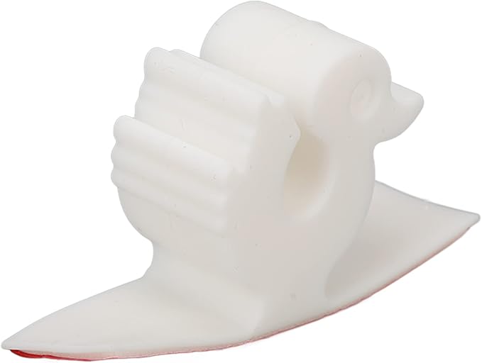 Cord Organizer Appliance Cable Duck Shaped Silicone Cable Keeper for Beauty Salon Home Kitchen Office (White)