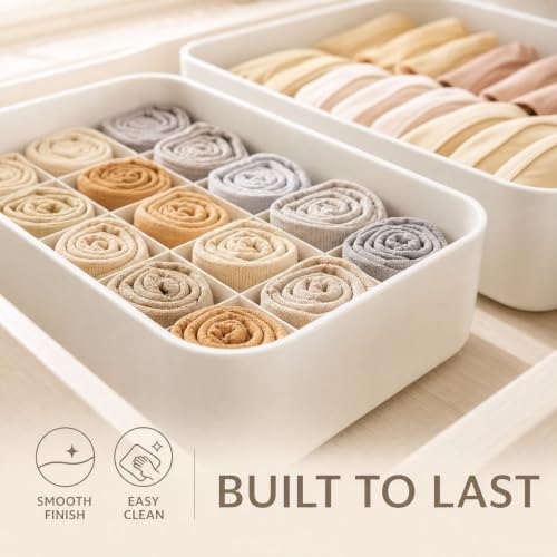 Underwear Organizer for Drawers, Stackable Drawer Divider for Underwear and Socks, for Wardrobe