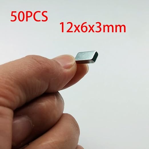 12x6x3mm Block Strip Super Neodymium Rectangular NdFeB Rare Earth Iron Boron Permanent Magnetic Imanes Magnets(50pcs 12x6x3mm)