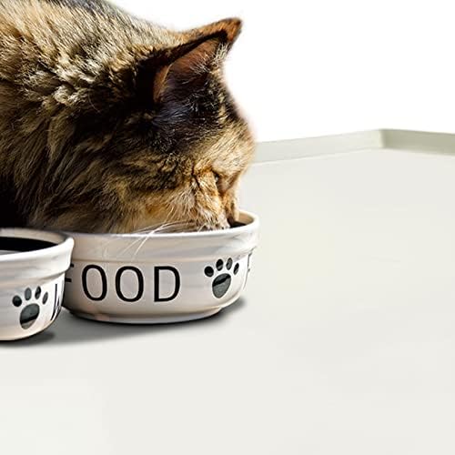 Silicone Dog Food Mat Waterproof Pet Feeding Tray for Medium and Large Dogs