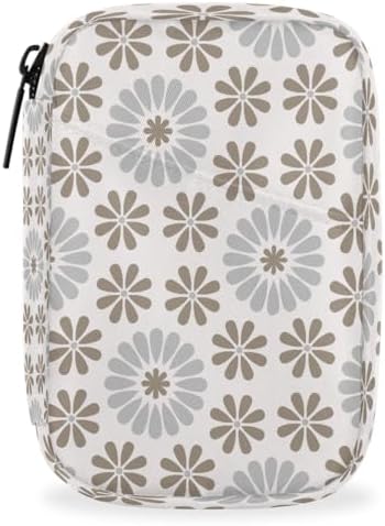 Pill Organizer Box Mandala Bohemian Flowers 7-Day Weekly Medicine Pill Case Travel Pill Container Portable Pill Holder Storage Purse Bag Small Compact Size for Vitamin Supplement Birth Control