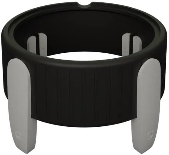 Pet Station Elevated Dog Bowl Stand for 6.8 in. Bowls - 3D Printed Dog Feeder - Adjustable Height Legs and Magnetic Fridge Mount Feeding Station - Made in USA (White, Bowl + Large Legs)