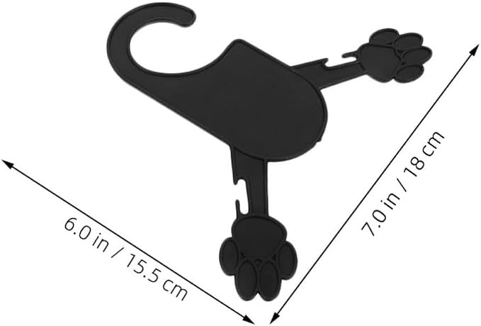 Alipis 30pcs Plastic Pet Clothes Hanger for Cats and Small Dogs, Black Mini Clothing Rack with Space-Saving Design and Sturdy Material, for Sorting and Storing Pet Apparel