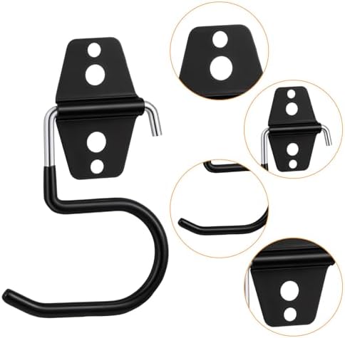 15 Pack Broom Holder Wall Mount - Heavy Duty Metal S Hooks with Anti-Slip Coating, Tool Hangers for Garage, Shed & Garden Organization, Includes Screws & Anchors