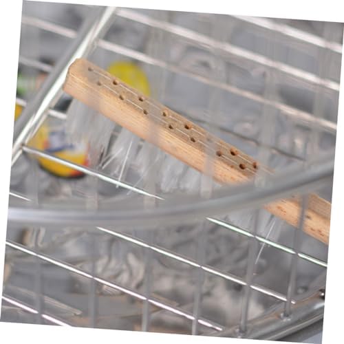 BESPORTBLE 1pc Handle Bird Cage Cleaning Brush Lightweight Cleaning Tool for Bird Droppings Removal Easy Storage Hanging for Parrots Canaries