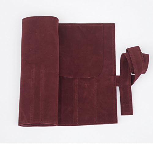 Creation Core Microfiber Fabric Salon Scissors Bag Roll Up Hair Tools Pouch for Stylist Barber Hairdressers, Purple